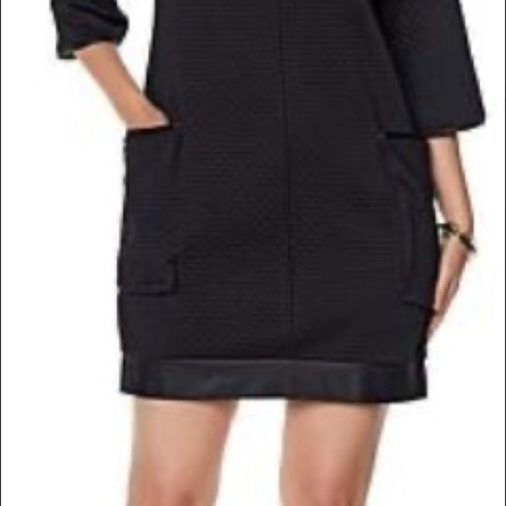 Melissa McCarthy Black Quilted Tunic Dress, Medium - Picture 12 of 12